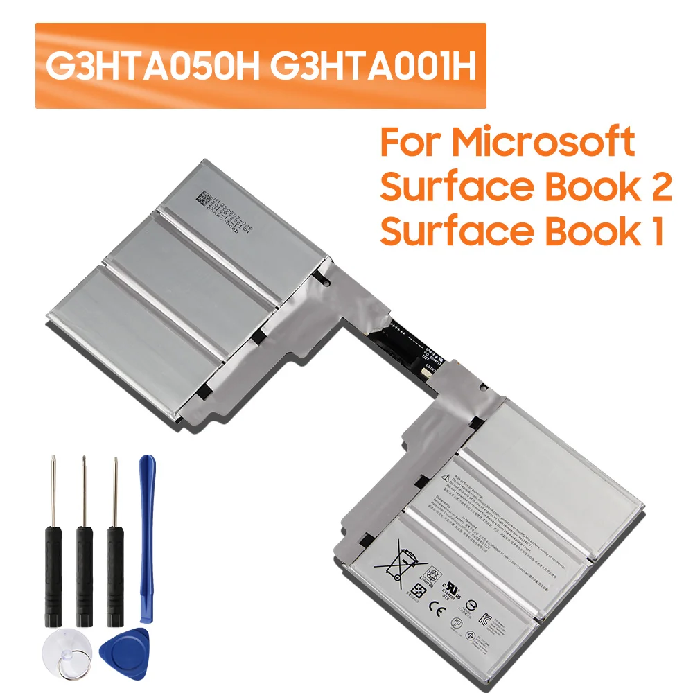 

Запасная батарея 93HTA001H для Microsoft Surface Book 1 1785 1703 G3HTA050H для Microsoft Surface Book2 1835 Аккумулятор для клавиатуры