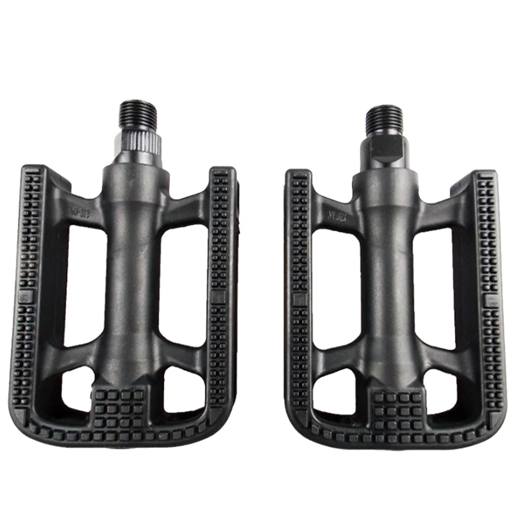 

1Pair Non-Slip Plastic Pedals Bike Treadle for Mountain Bike Road Cycling Wide Platform Durable Safe Grip Fatigue Relief