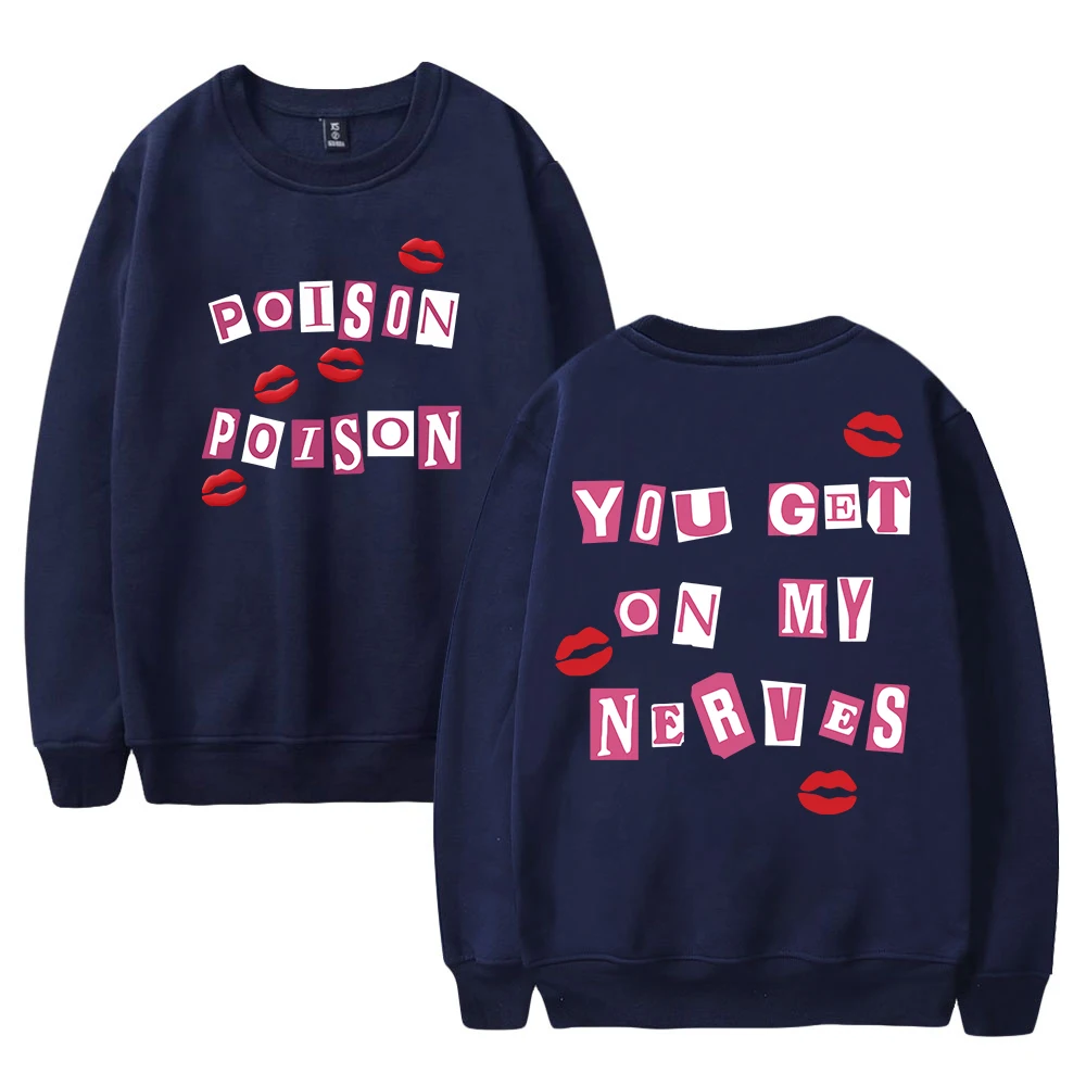 Renee Rapp Poison Merch Sweatshirt lengan panjang Pria Wanita Fashion pakaian jalanan leher bulat tur 2024