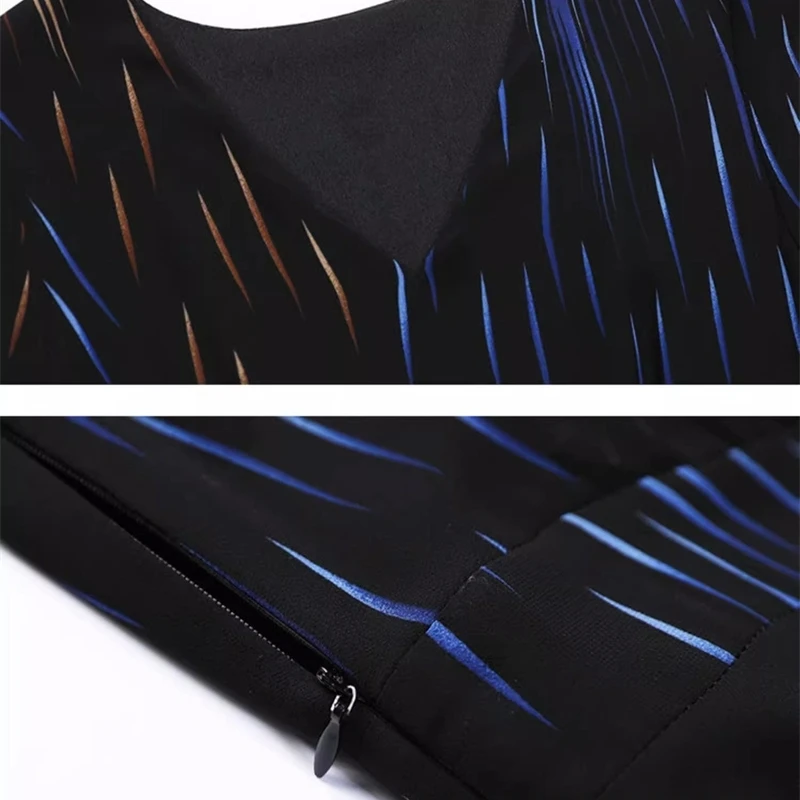 2025 nuevo verano largo ajustado falda de gasa para mujer con cuello en V manga corta Casual moda Maxi vestidos para elegantes ropa de fiesta de lujo