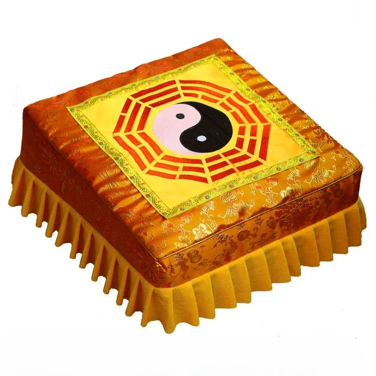 Buddhist Hall Temple Worship Kneeling Mat Cover Futon Cover Kowtow Stool  Worship Squat Cover Lotus Stool