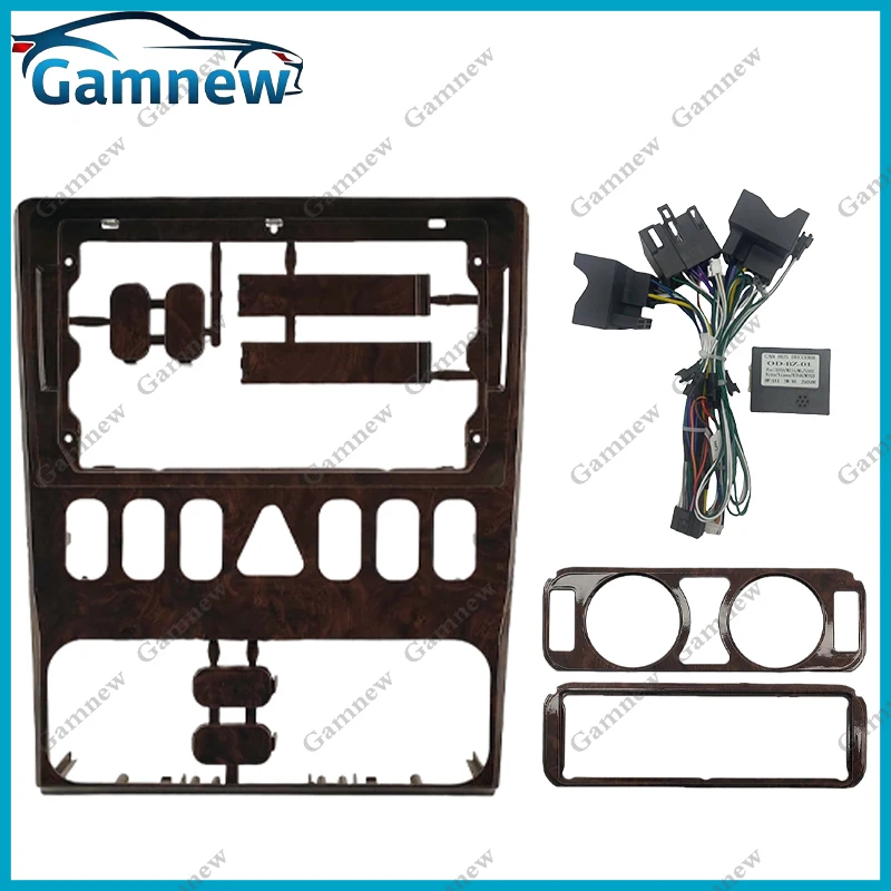 9 Inch Car Frame Fascia Canbus Box Adapter Radio Fitting Panel Kit For Benz E-Class W210 S210 1994-2003