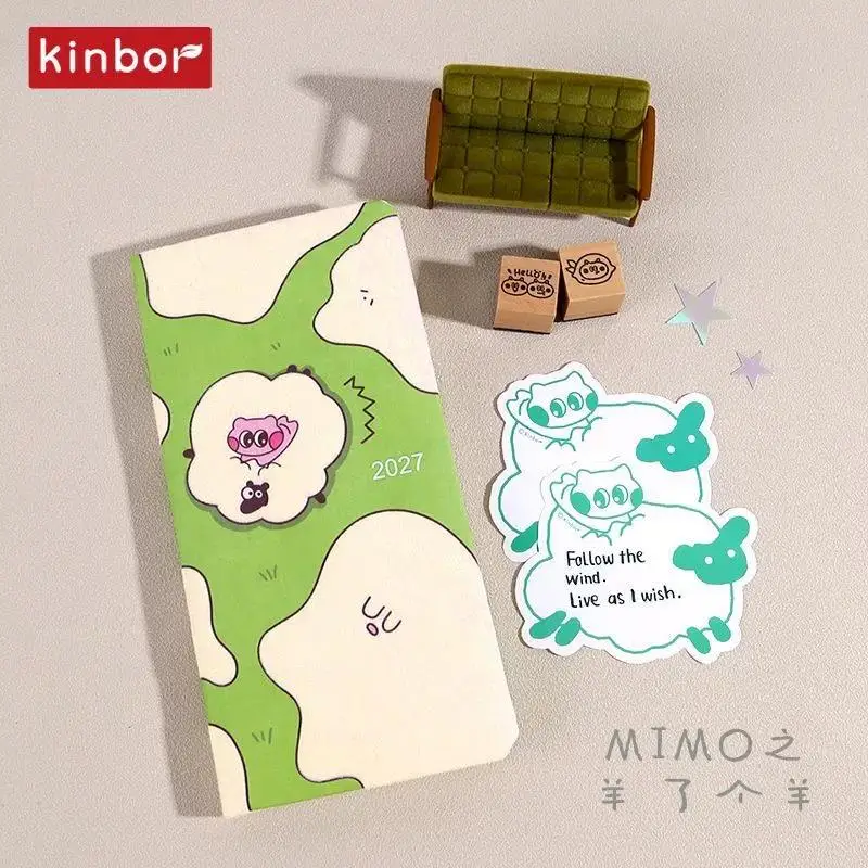 Kinbor Dated 2027 Weekly Planners,Slim&Portable 52g Bachuan Ultra-Thin Paper Time Management Notebook HABIT TRACKER&TO-DO LIST​