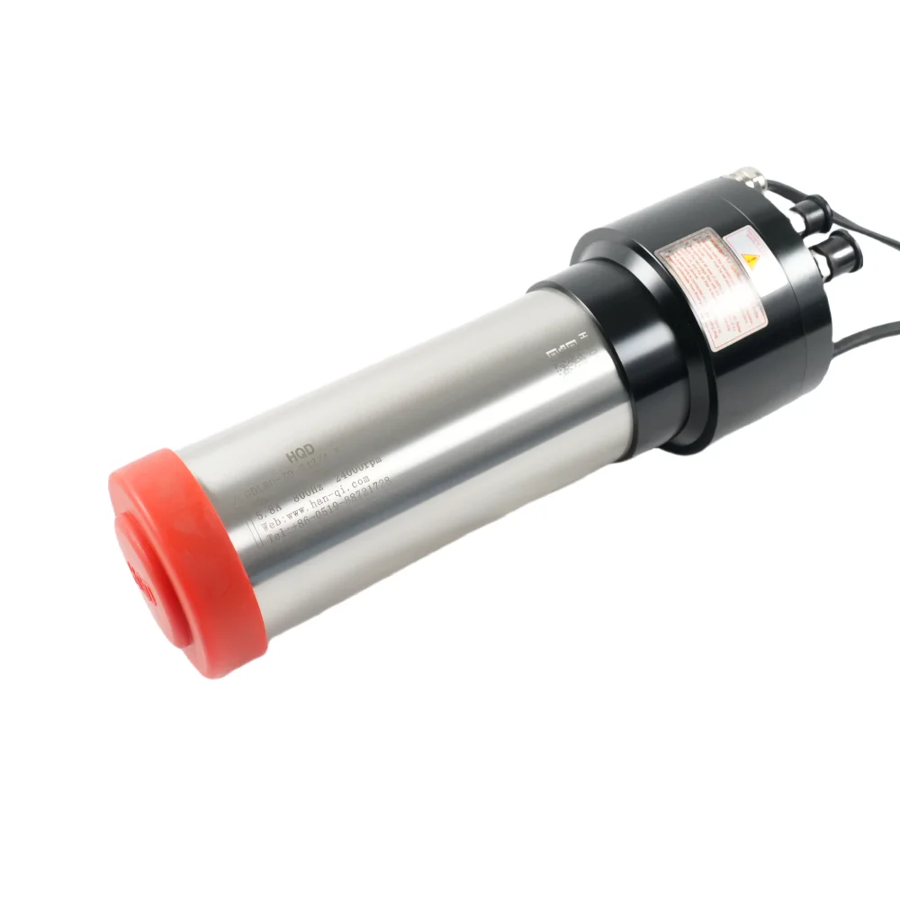 

HQD 1.5Kw ISO20 24000rpm 30000rpm Water Cooled ATC Spindle Motor for CNC Metal Milling GDL80-20-24Z/1.5