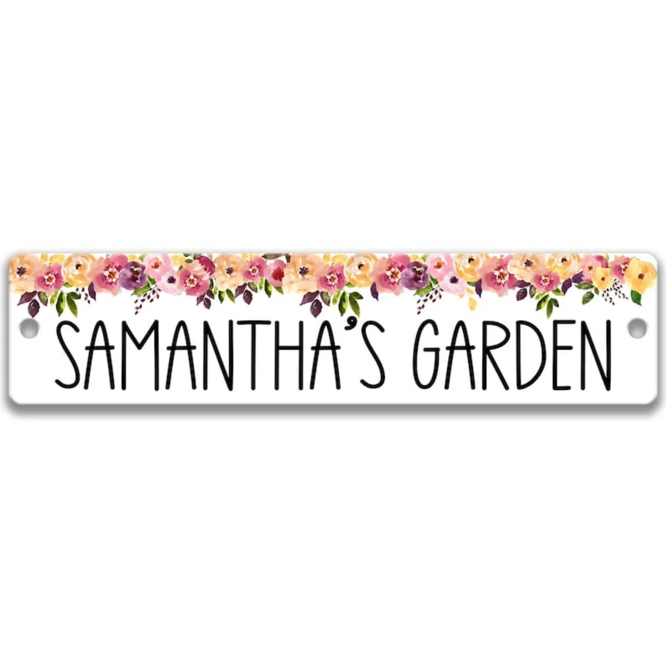 CIFbuy Customizable Personalized Vintage Metal Garden Sign,Backyard Gate Plant Gardener Cottage Home Wall Decor