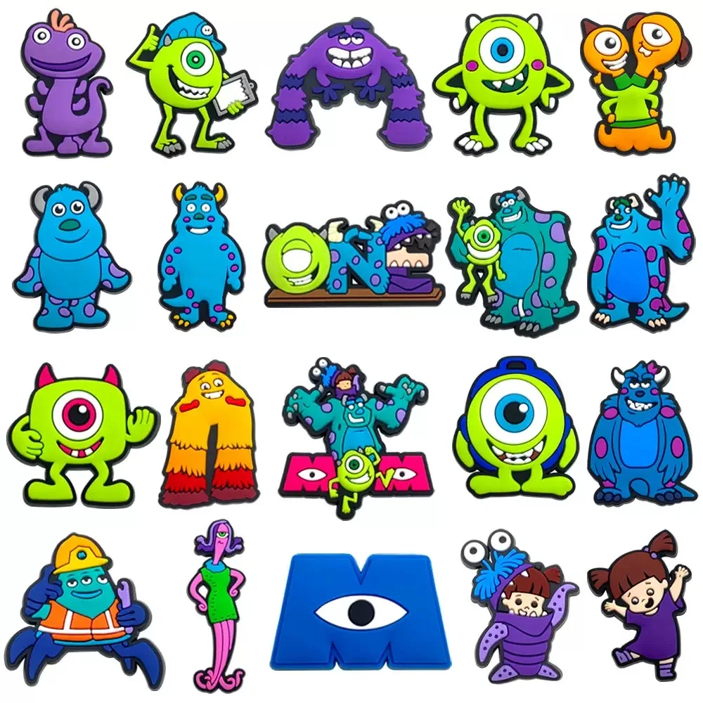 16/20/36/50 Stück Monsters Inc. University Schuh-Charms, Cartoon-Clog-Sandalen-Schuhdekorationen, Accessoires, Schnallen, Freunde, Geschenke – Detail 4