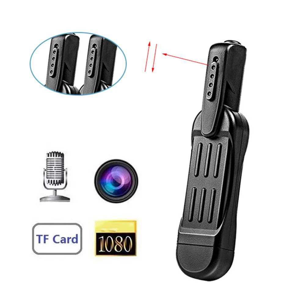 قلم كاميرا HD 1080P مشبك على كاميرا مسجل فيديو كاميرا محمولة يمكن ارتداؤها على الجسم كاميرا مسجل فيديو يمكن ارتداؤها