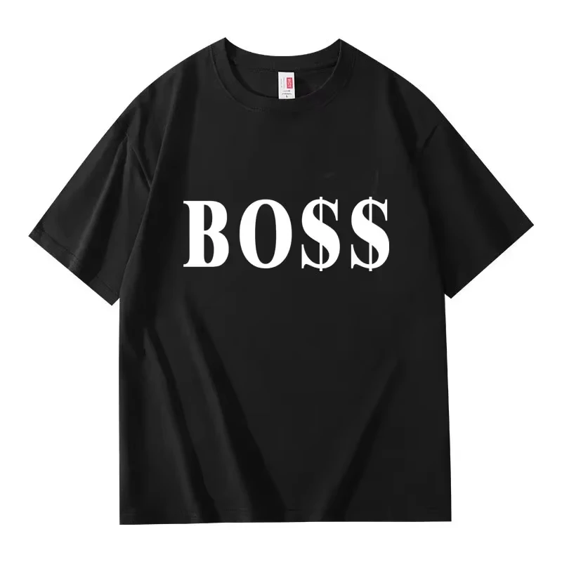 Sommer 2025 Herren-T-Shirt aus 100 % Baumwolle mit Buchstabendruck, modisches Harajuku-lässiges Kurzarm-Top, hochwertige, trendige Tops