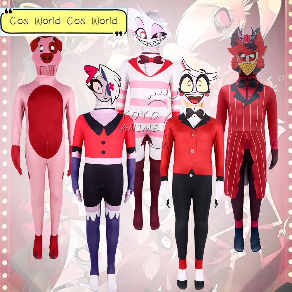Hazbin Cosplay Traje para Hotel, Violet e Morningstar Uniforme, Roupas para Palco