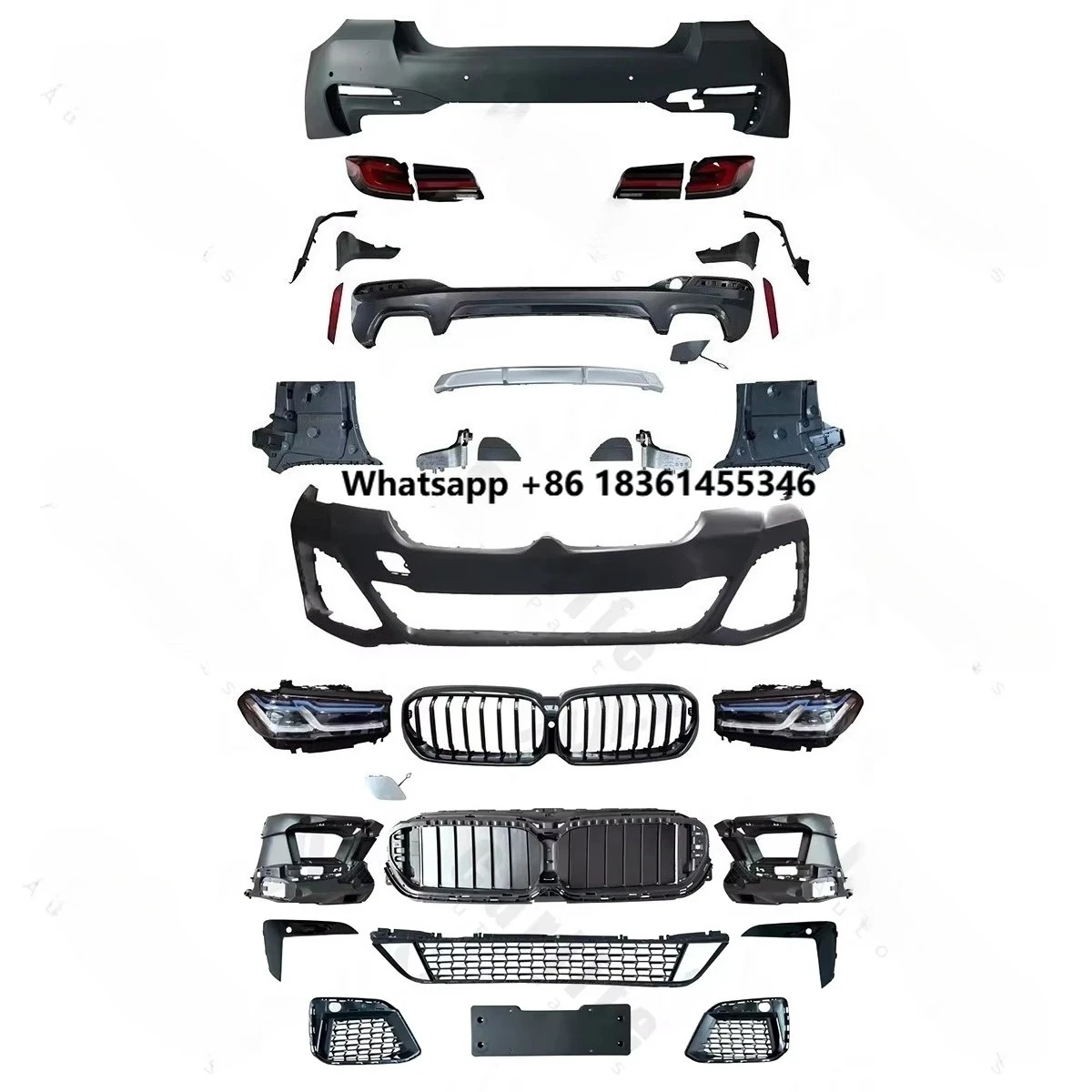 

For 5 SERIES F10 2011-2017 to G30 Lci 2021 Style with Front Rear Bumpers Body Kit Conversions