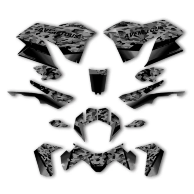 

DSMTECH Custom Motorcycle Graphics For KTM 2017 2018 2019 2020 ADV1290-R-S 17-20 ADV1290 Decal Stickers Kits 005