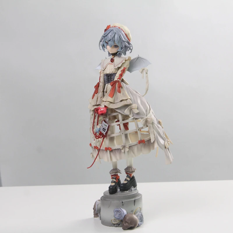 Anime Touhou Project Remilia Scarlet Collectible Figure Short Hair Girl Model Statue Desktop Decor Toy Collection Gift For Fans view 3