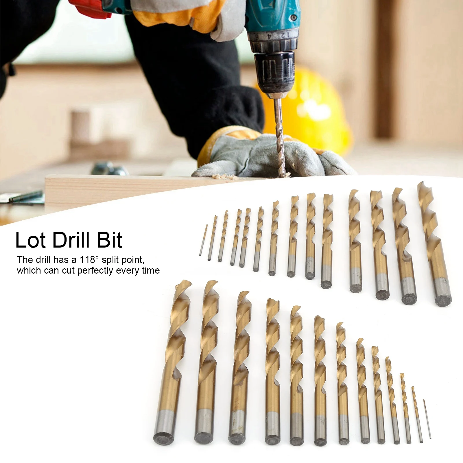 

230pcs Metric Drill Bits Set with Storage Box High‑Speed Steel Metric Drill Bits Set for Iron Alum inium Wood Plastic