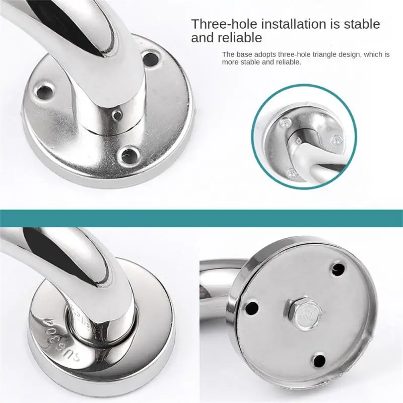 Stainless Steel Bathtub Arm Safety Handle Bath Shower Grab Bars Wall Mount Handle Grip Toilet Handrail for Bathroom ZM10