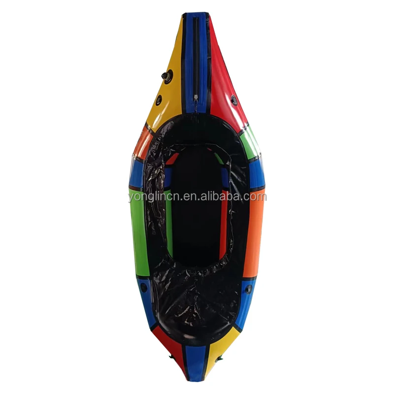 

Ultralight Single Double Kayak Packraft PVC/TPU Inflatable River Boat For Fishing Rowing Stable Drifting For Outdoor Adventures