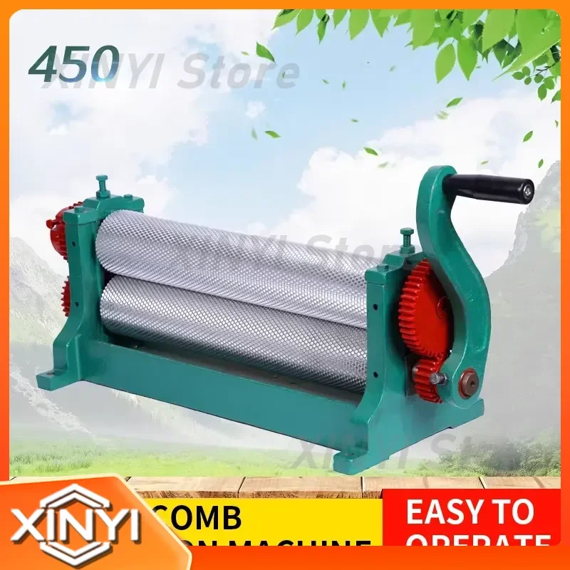Stainless Steel Manual Comb Press 450 Beekeeping Tool Comb Smoothing Machine for Simple Operation High Efficiency