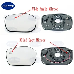 Convex Heated Wide Angle View Car Mirror Glass With Blind Spot Warning For 11th Honda Civic 2022 2023 2024
