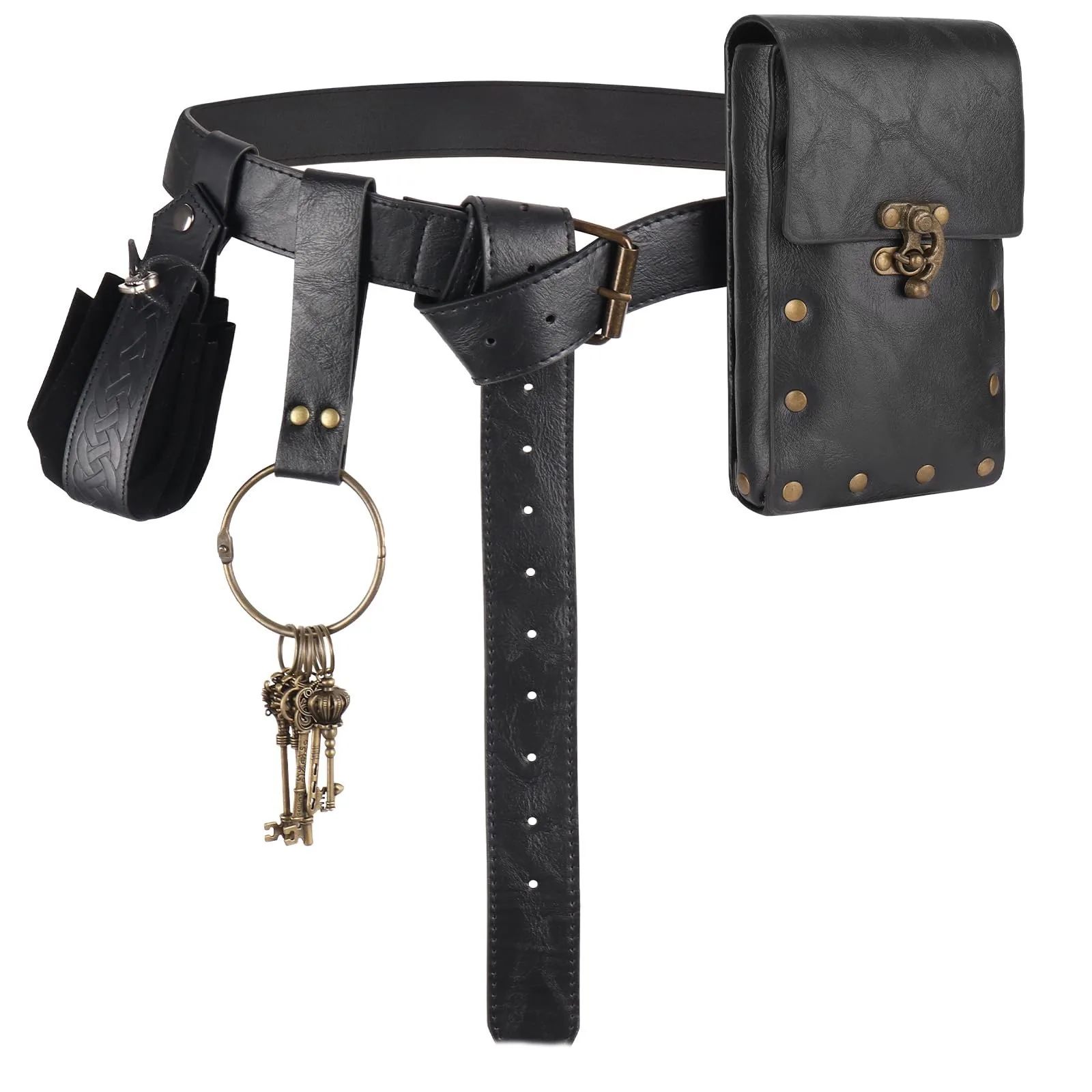 

Панк-вибра Макс! Средневековая сумка для телефона в стиле стимпанк, кожаный ремень для косплея в стиле Ренессанс, хит продаж