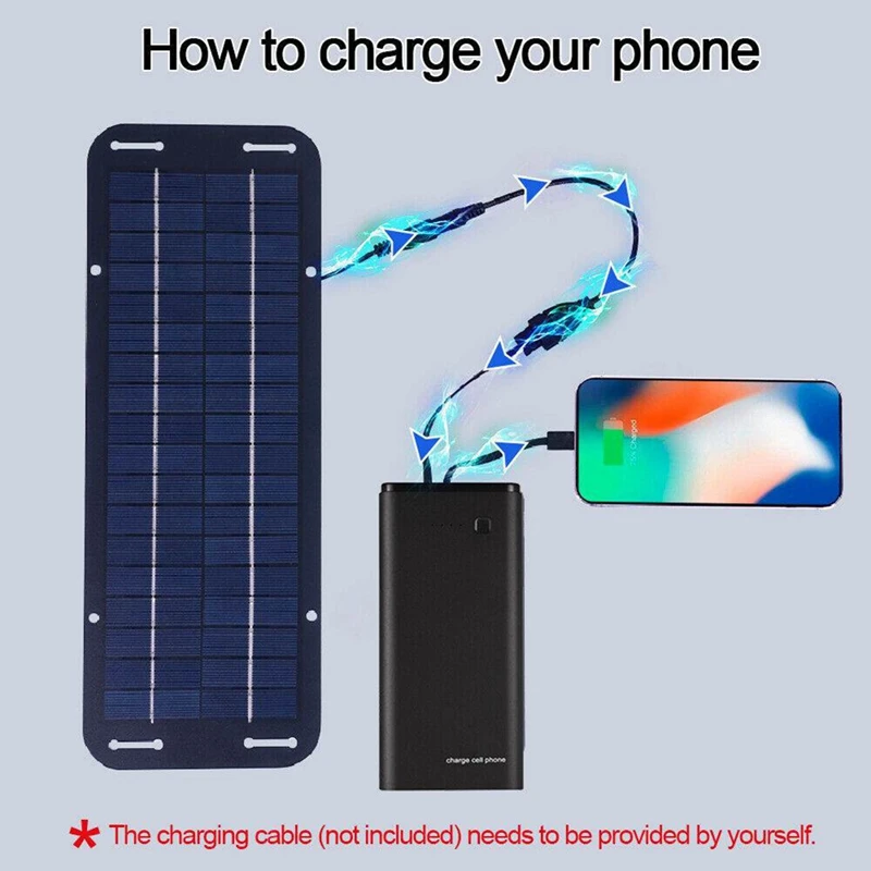 12V 30W Portable Solar Panel Car Boat Power Solar Panel Battery Charger Maintainer for Car Motorcycle Tractor Boat RV