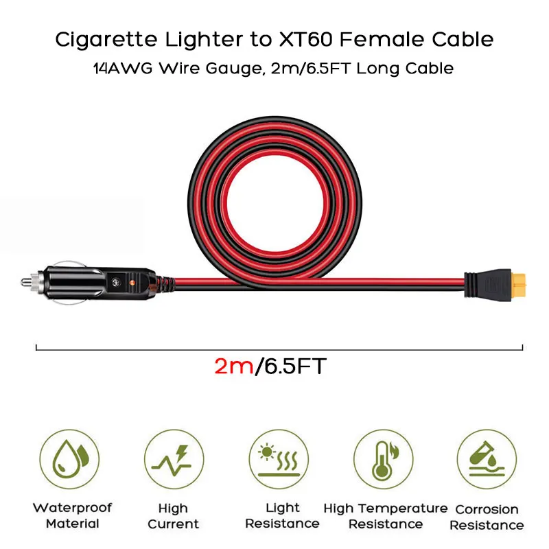 12V 24V Cigarette Lighter to XT60 Cable