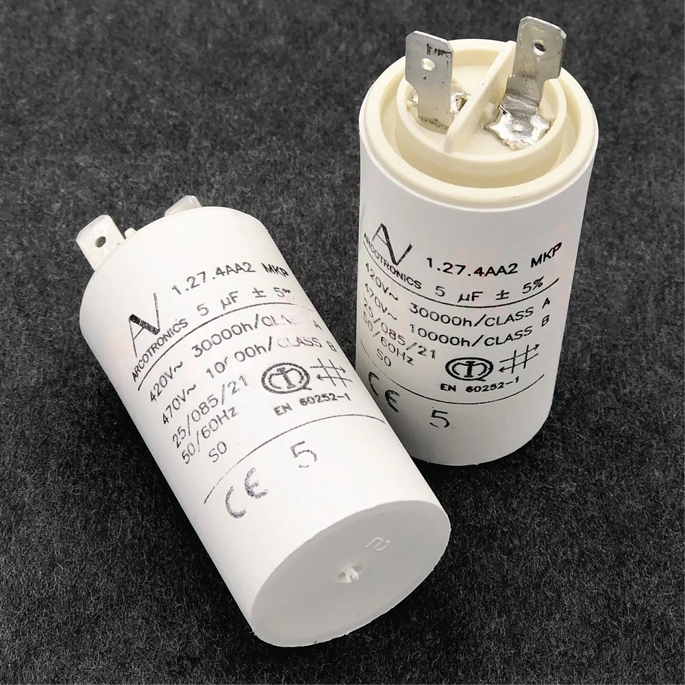 

New original 5uF 1.27.4AA2 MKP 420V 470V AC starting capacitor from ABB 30*56.5MM
