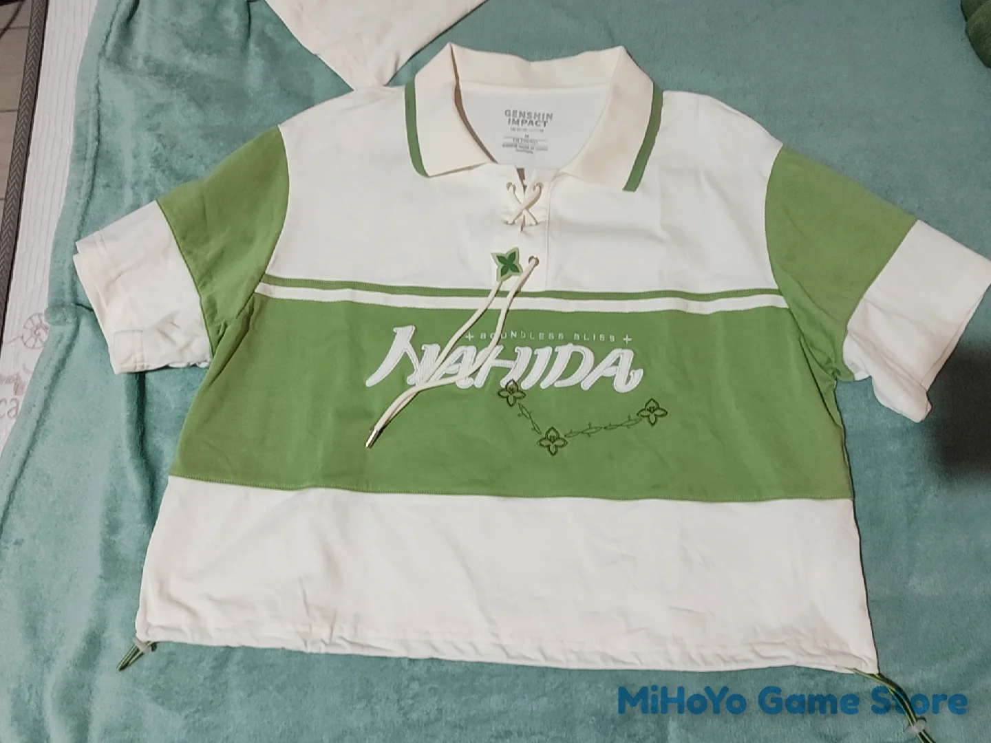 Nahida Polo Shirt MiHoYo Original Official Genshin Impact Sports Wear Nahida Quadratic Theme Cosplay Impression Series Top Daily