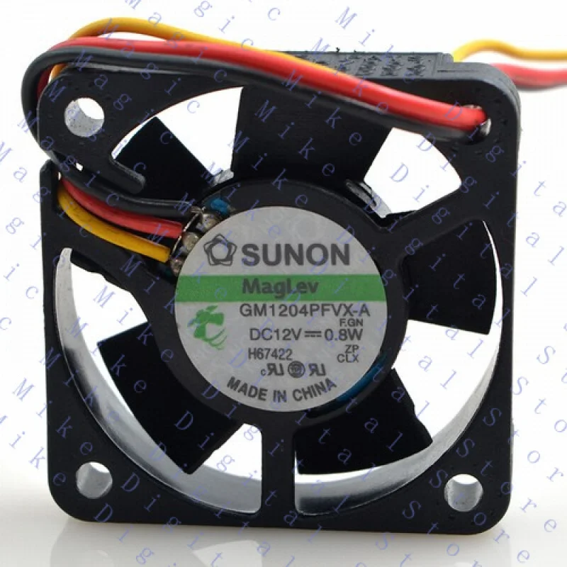 

UU GM1204PFVX-A Computer Blower Axial Cooling Fan DC 12V 0.8W 40*40*10mm 3 Wires