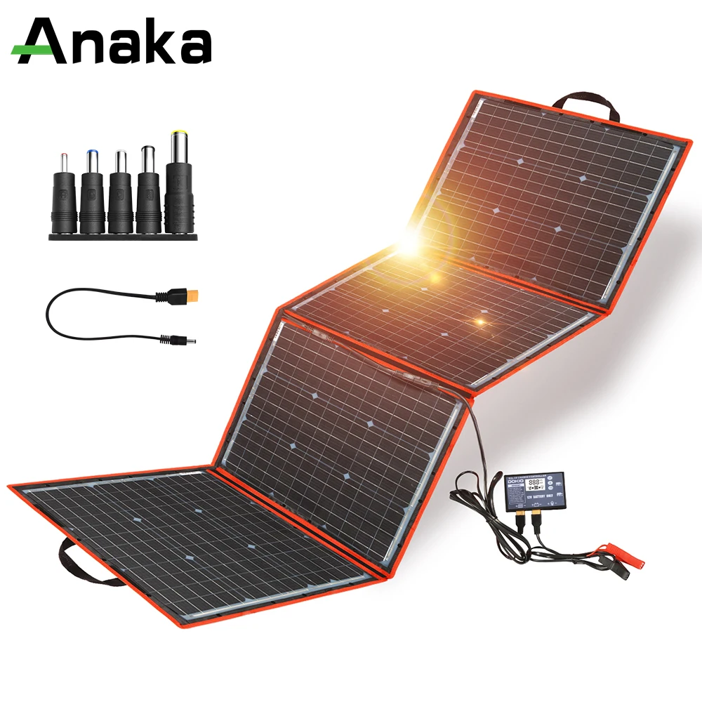 Anaka 18V 160W  portable Solar Panel kit Photovoltaic waterproof With 10A Controller  Outdoor Solar Cells for Camping/RV/Home