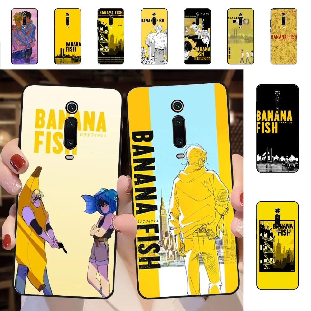 

Banana Fish Phone Case For Redmi 5 6 7 8 9 10 plus pro 6 7 8 9 A GO K20 K30 K40 pro plus F3 Fundas