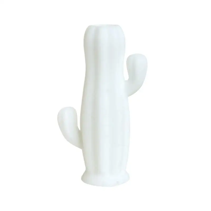 Vaso em miniatura para casa de bonecas, modelo em forma de cacto para casa de boneca, sala de estar, móveis de mesa, decoração, mini acessórios de cena, 1 peça