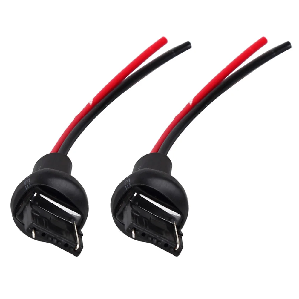 7440 T20 Car Turn Signal Light Bulb Socket Male Adapter Wire Connector 2 Pack  Male Plug with Wiring Harness