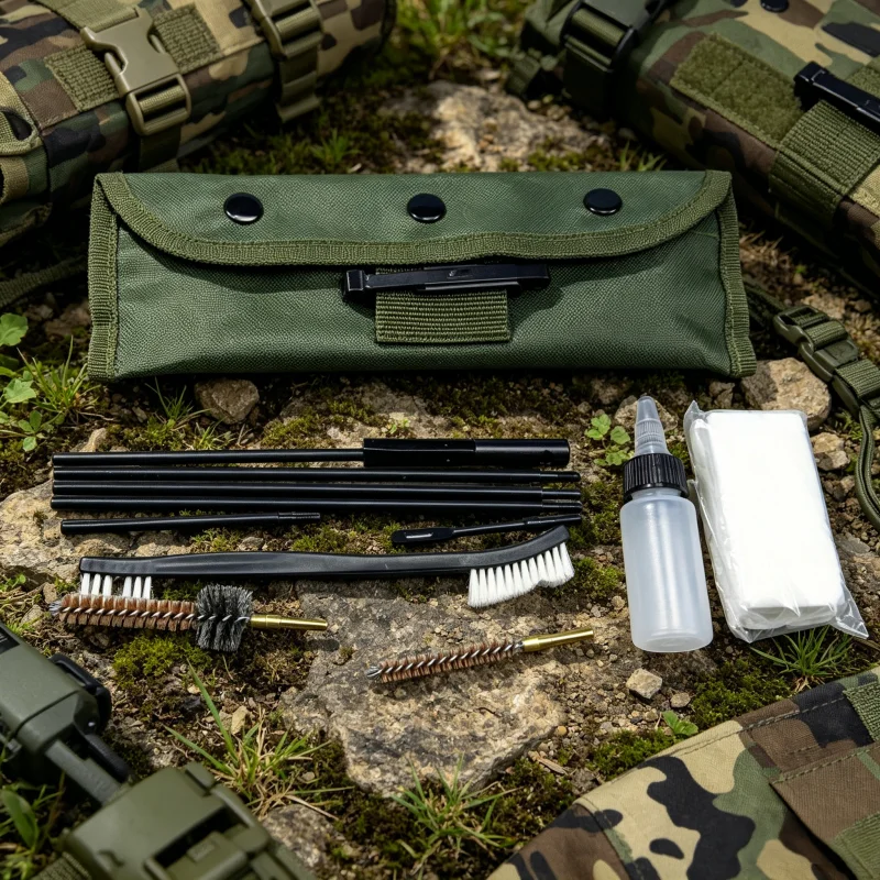 40pcs/box Tactical Cleaning Kit Pouch Universal Clean Tool Brass Brush For .223 5.56mm