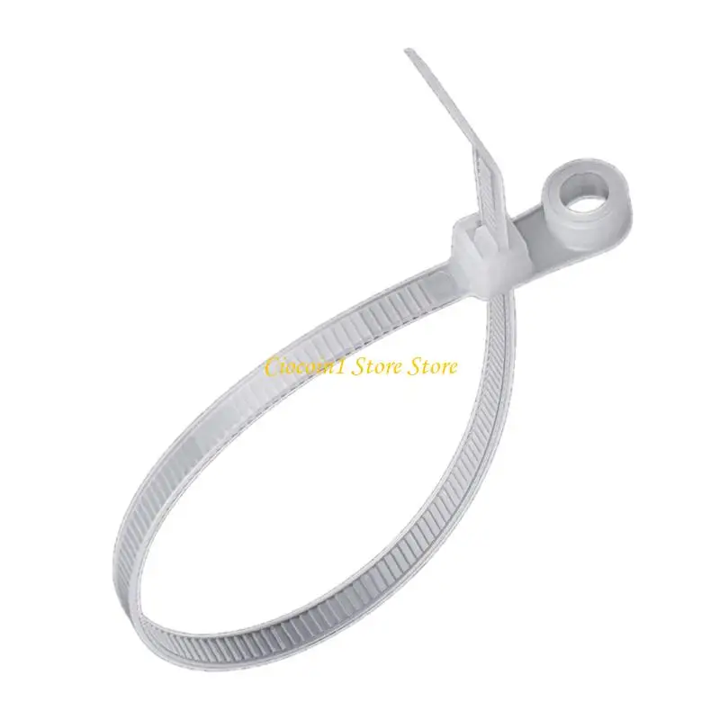 A3PC 100PCS High Strength Nylon Cable Tie Buckles 18kg Capacity Screw Locking Secure for Indoor and Outdoor Installation