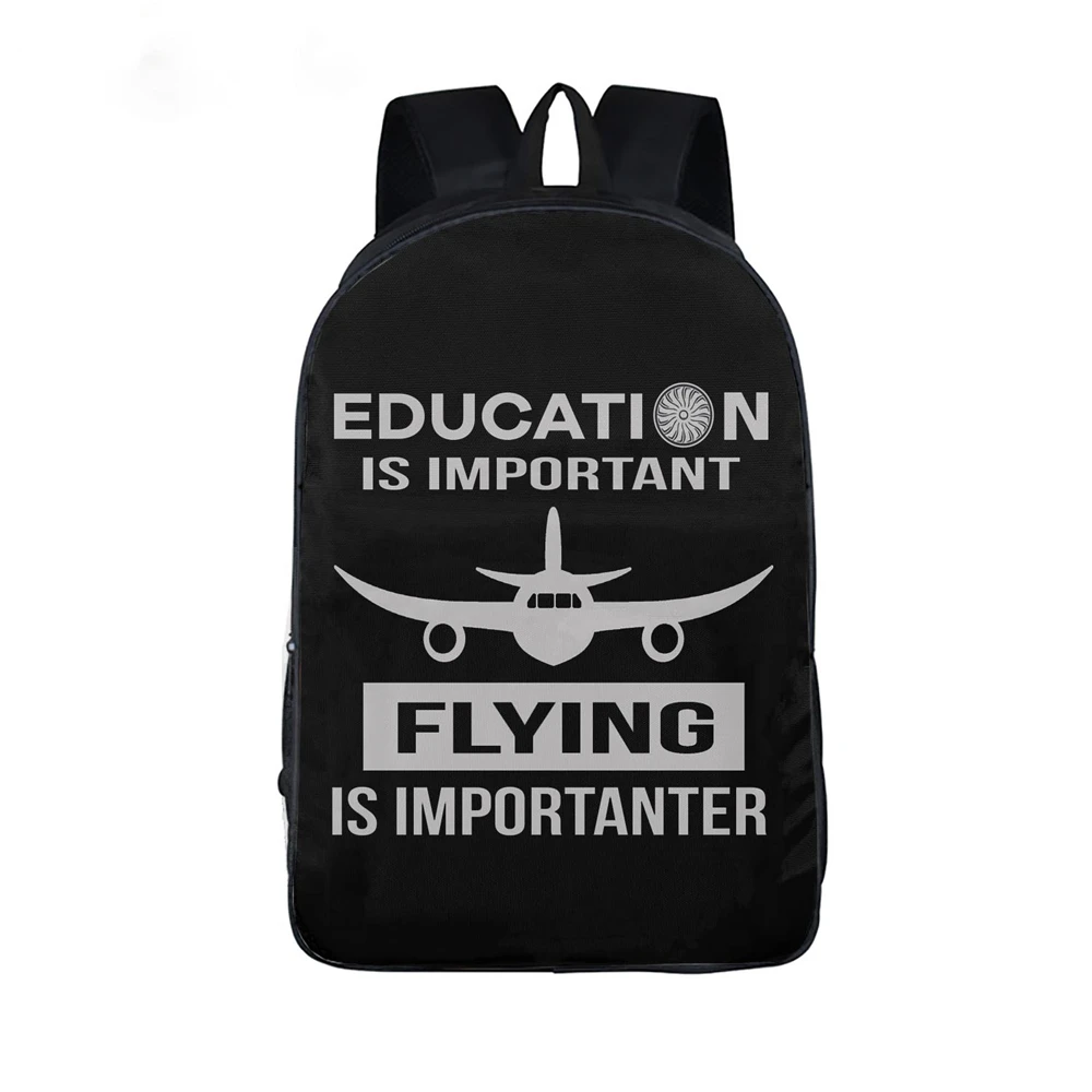 Pilot Captain Stripes Backpack for Women Men Travel Bag Teens School Bag Boys Bookbag Aviation Airplane College Student Daypack