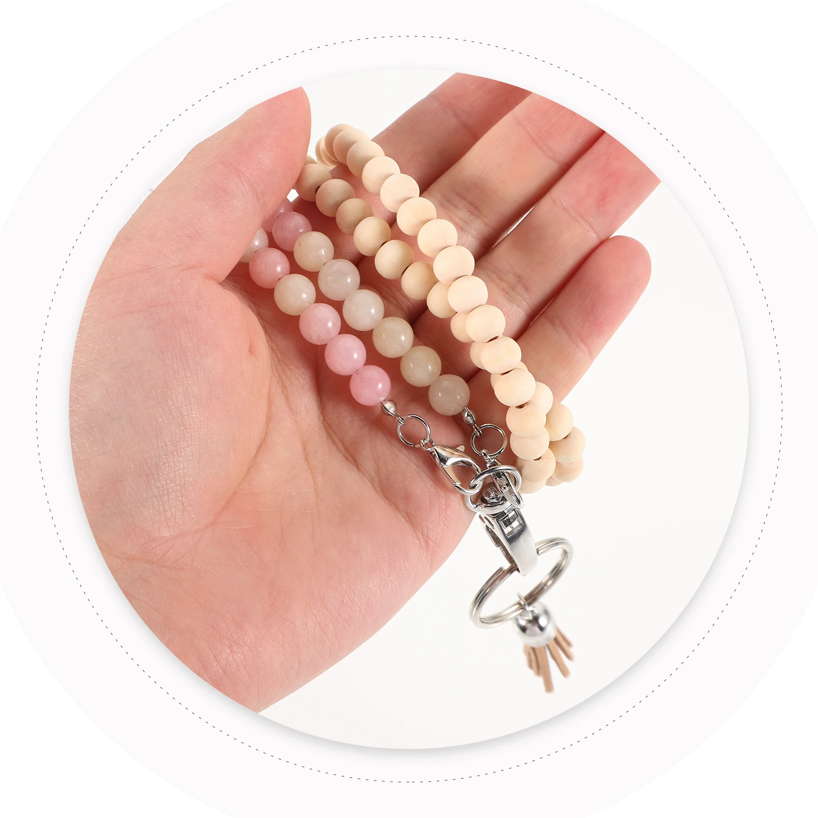 

Beaded Id Badge Lanyard Teacher Office Cruise Key Card Holder Lightweight Neck Lanyard For Id Badges Keys Accessories Fit All