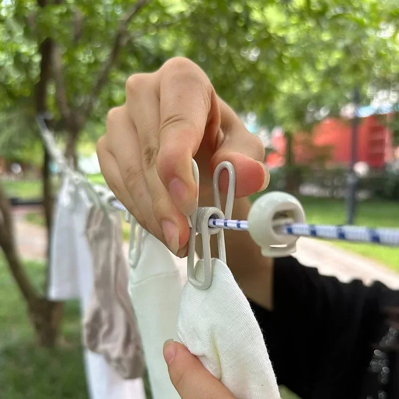 حبل غسيل محمول مع، خط ملابس غسيل مرن قابل للتمدد ومقاوم للرياح للسفر في الفناء الخلفي، فندق العطلة، بال