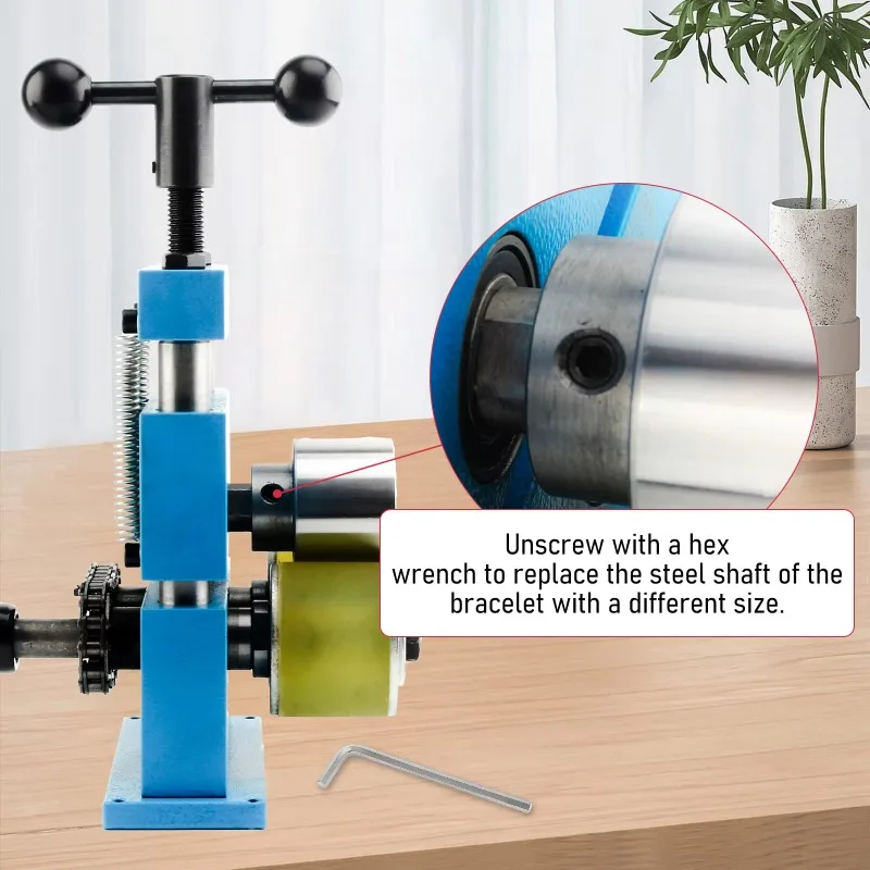 Flat 56mm Bracelet & Bangle Bending Machine Jewelry Tools & Equipment Steel Metal Hand Metal Forming Machine for Jewelry Making