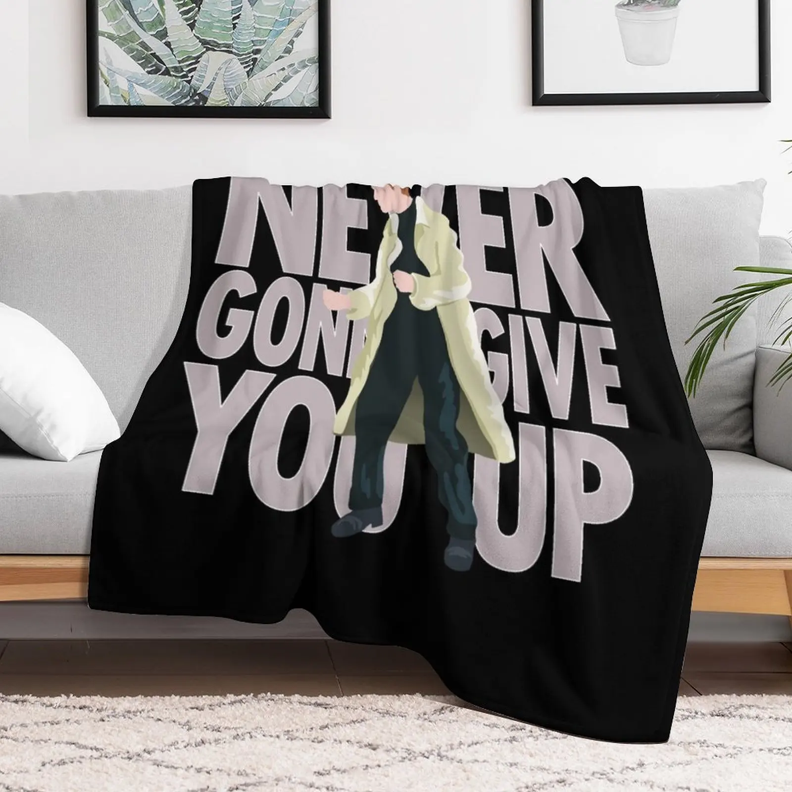 Rick - Never Gonna Give You Up Throw Blanket Custom Luxury St Luxury Thicken Bed Blankets