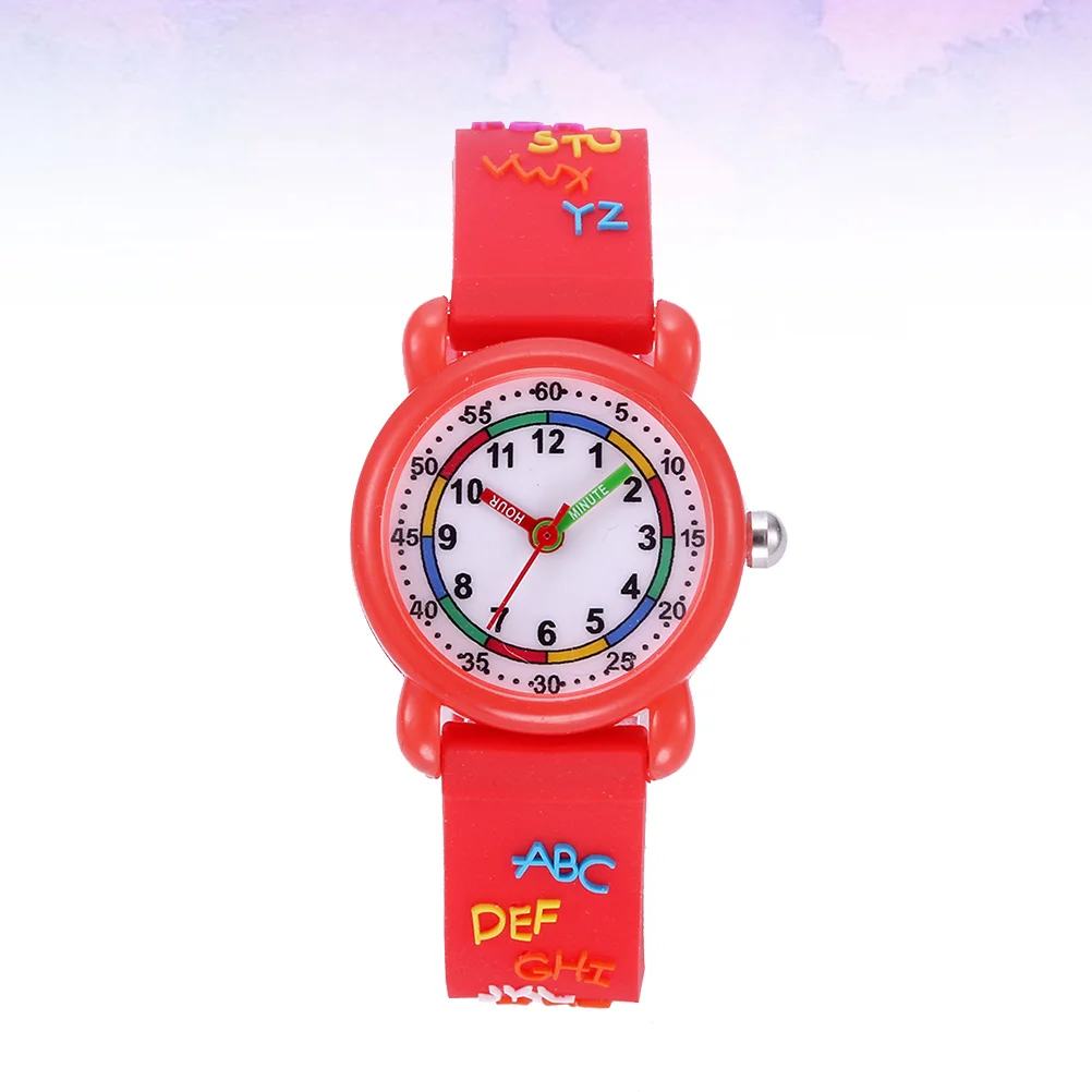 1Pcs Cartoon Pattern Watch Waterproof Quartz Wristwatch Adjustable Strap Stylish Birthday Gift for