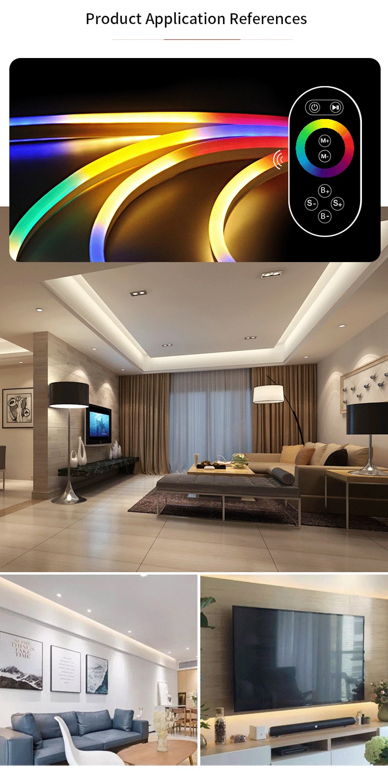 Contrôleur LED 12V RVB Contrôleur LED Bande Lumineuse Accessoires De Bande DC12-24V 8 prédire RVB IR RF Télécommande Pour Bande LED RVB.