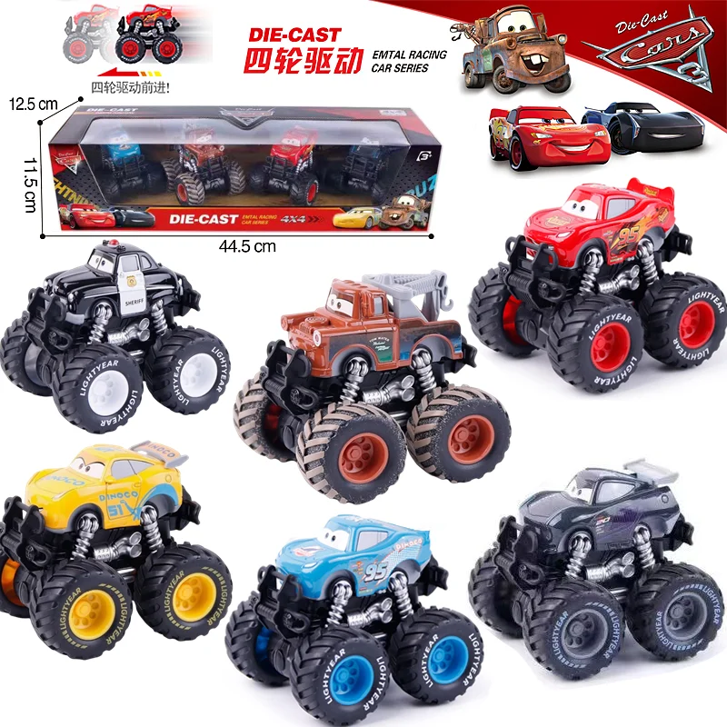 Cars1 ديزني بيكسار سيارات البرق ماكوين حجم كبير ماتر شريف جاكسون القوة بالقصور الذاتي دييكاست سيارات لعب الطفل هدية الكريسماس #1