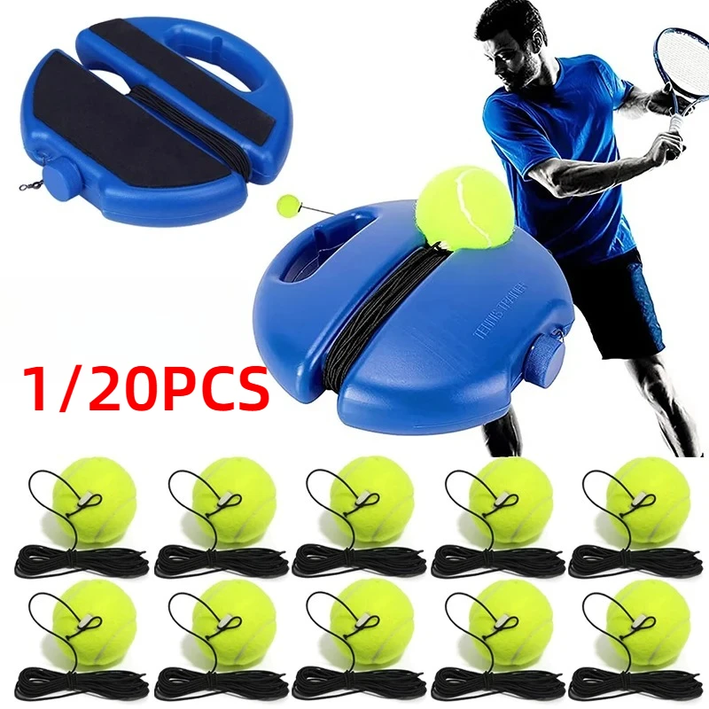 

Tennis training equipment single player set practice equipment base high rebound belt tennis rope wear-resistant tennis ball