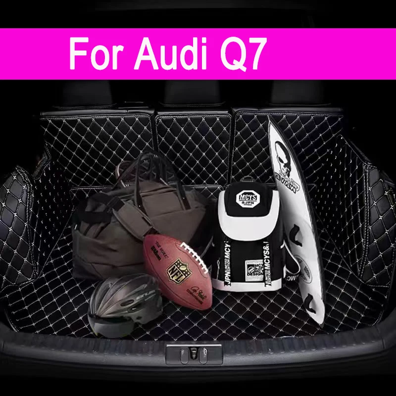Car Trunk Mat For Audi Q7 4L 5-Seat 2006-2015 07 08 09 10 11 12 13 14 Custom Accessories