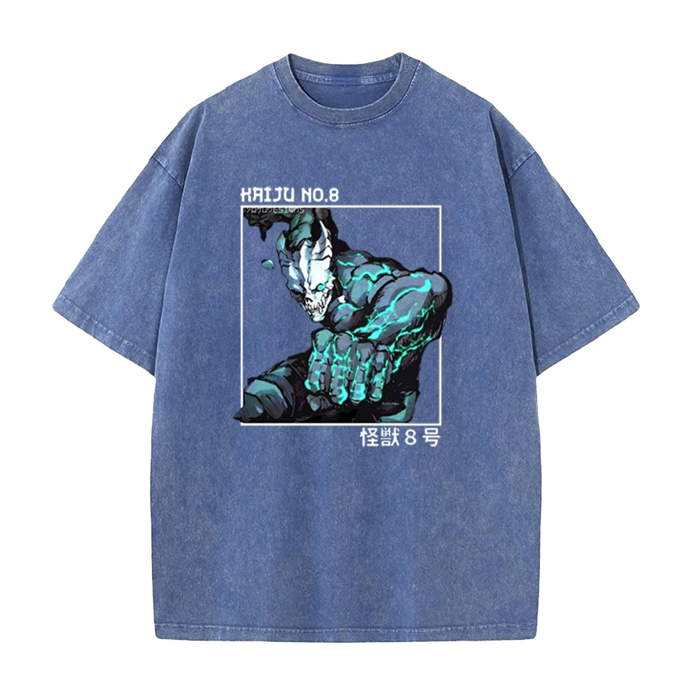 Men Women Kaiju Anime Tshirts Short Sleeve Crewneck Tee Hot Manga T Shirt Harajuku Men Women Oversized Comfortable T-shirt Tops