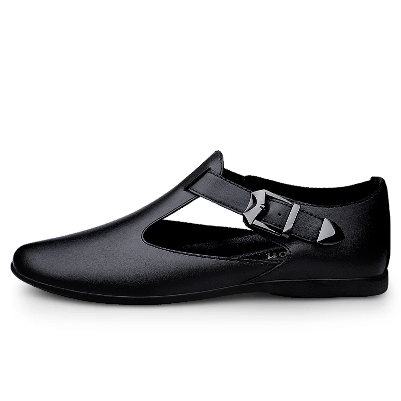 أحذية جلدية كاجوال للرجال ، أحذية بدون كعب للقيادة جيدة التهوية ، أحذية مشي ربيعية ، صنادل صيفية