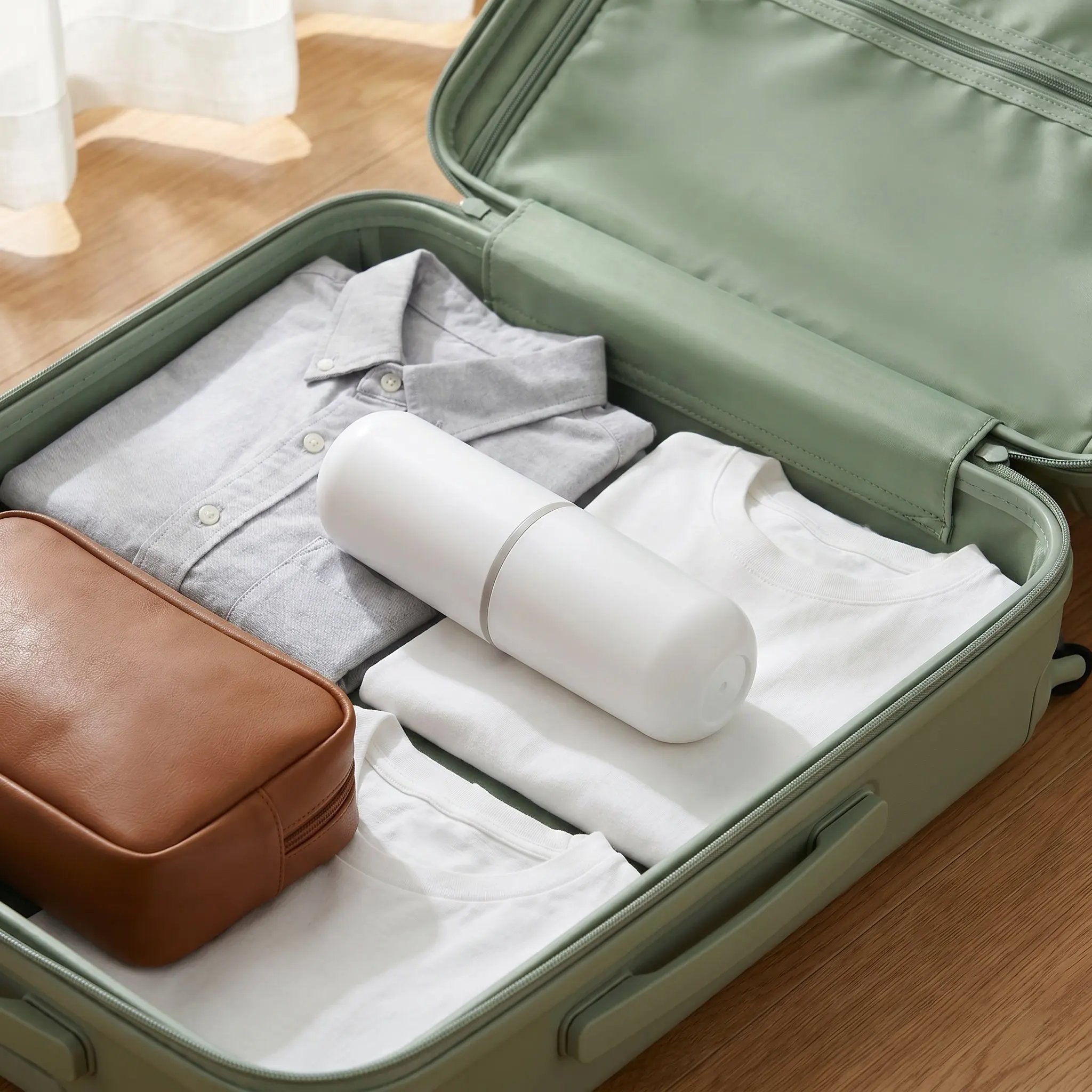 Travel Toothbrush Case Portable Storage Holder Dust Proof Leak Proof Toothpaste Container Hanging Rope Bathroom Organizer
