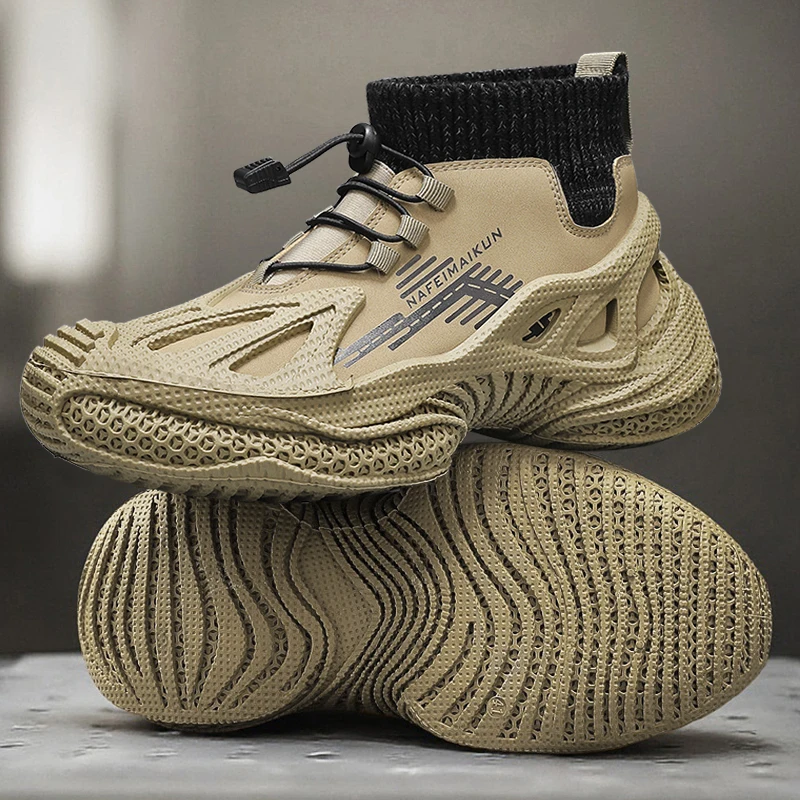 أحذية المشي لمسافات طويلة في الهواء الطلق الرجال الأحذية التكتيكية مع الأشرطة للتدريب القتالي الأشرطة للماء تنفس دراجة نارية متعددة الوظائف #1