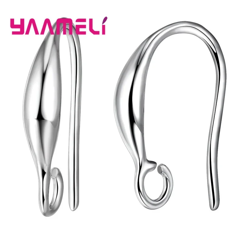 Jewelry Making Findings 925 Sterling Silver Earrings Hook for DIY Jewelry Accessories Supplies 10Pcs Ear Earing Pin Jewellry