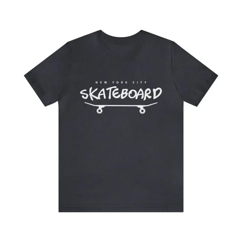 Camiseta de monopatín, camiseta de patinaje de la ciudad de New York, camiseta de Skate de la ciudad de Nueva York