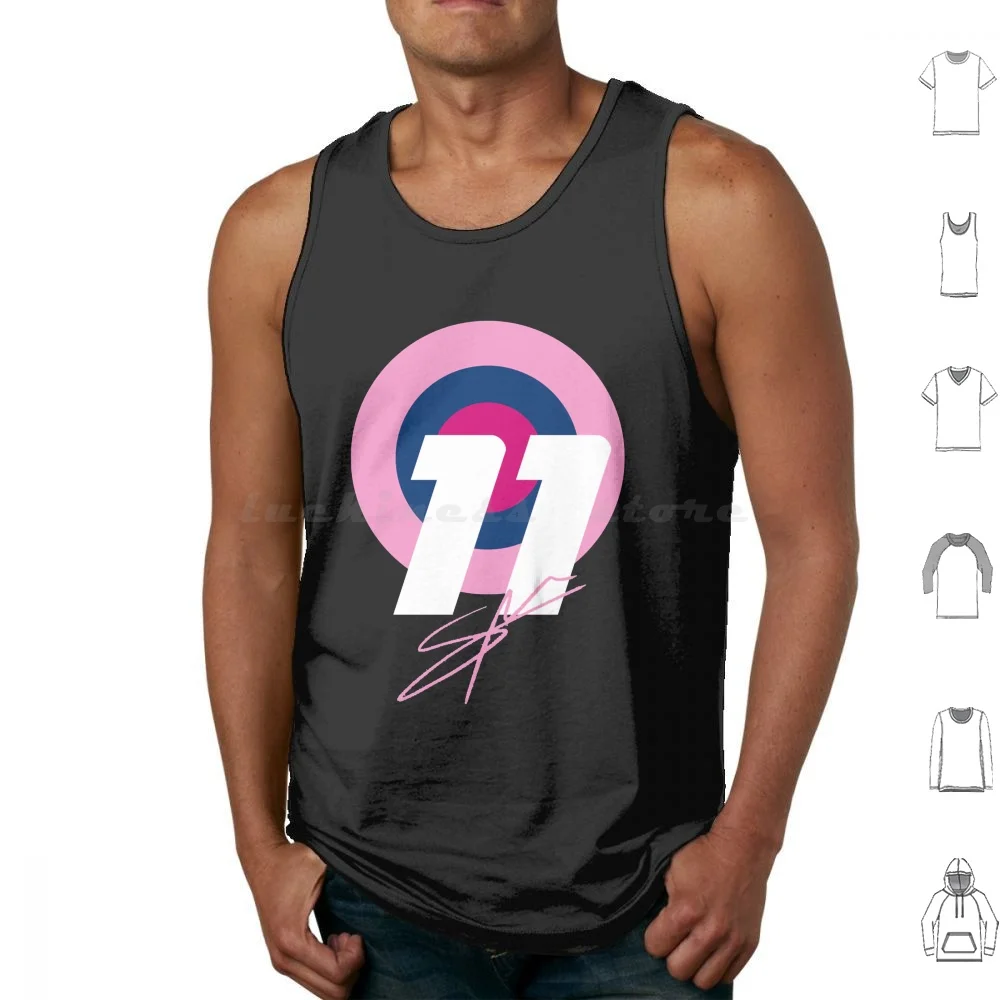 Sergio Point For Fans Tank Tops Print Cotton Perez 11 Racing